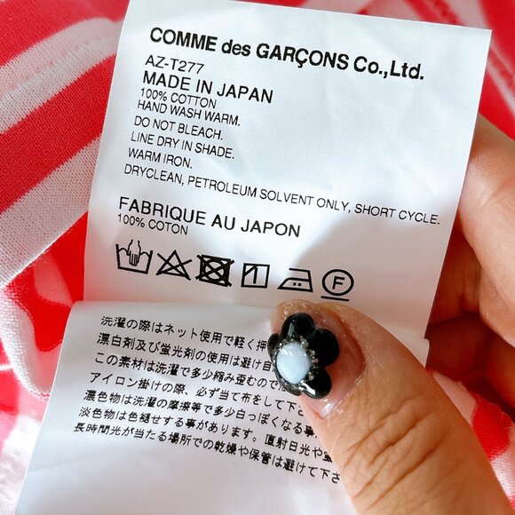 BRAND NEW CDG PLAY LONG SLEEVE SHIRT SIZE S - Picture 3 of 6